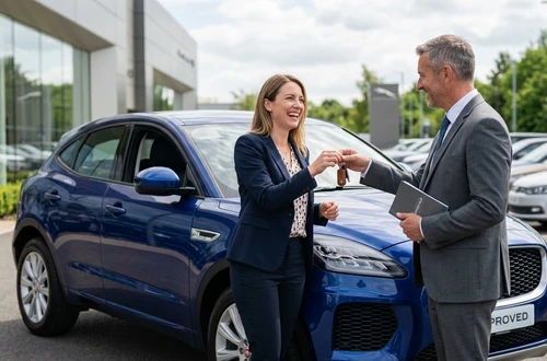 Customer getting answers about their car loan